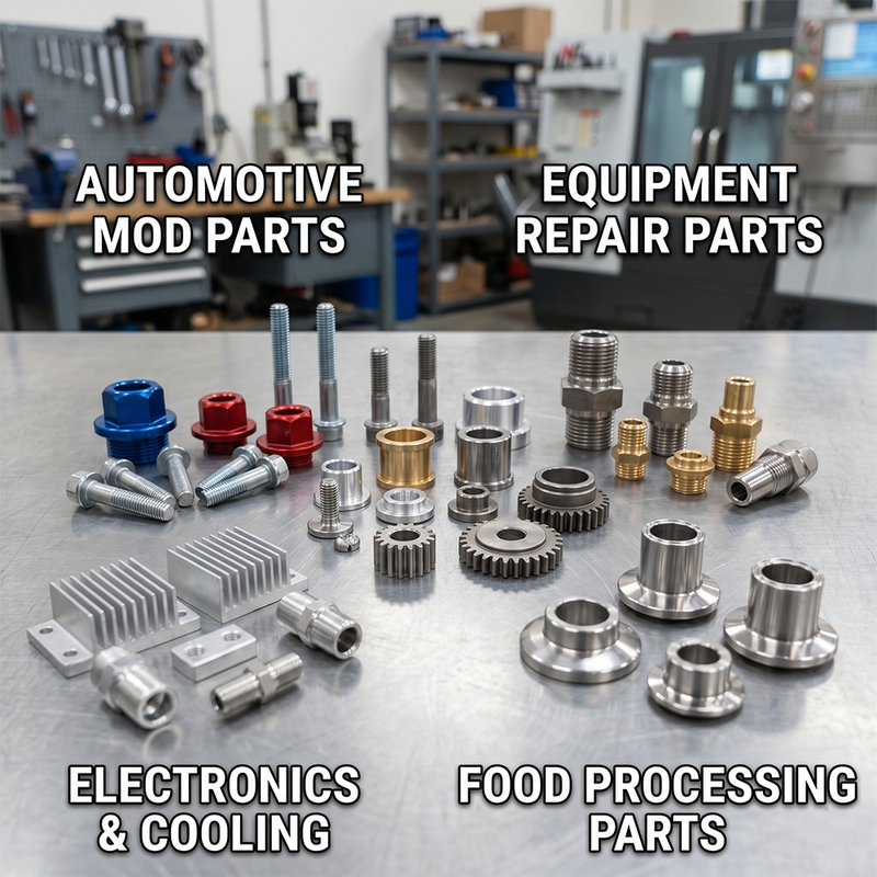 Custom CNC Machining Spare Parts Aluminum