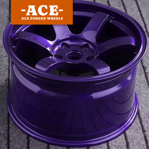 Rines de Aleación Forjados Personalizados Estilo <span class=keywords><strong>TE37</strong></span> Color Borgoña para Autos de Pasajeros Nissan GTR 350Z 370Z Toyota Supra GR86 Civic Mazda - Product Image 2