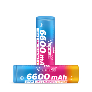 Batterie Ricaricabili Vapcell 21700 F66 3.6v INR21700-6600mAh 23.76Wh Celle a Ioni di Litio 21700 Capacità <span class=keywords><strong>Massima</strong></span> - Product Image 5