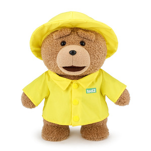 Peluche <span class=keywords><strong>doudou</strong></span> ours Teddy <span class=keywords><strong>TED</strong></span> authentique, style imperméable, en tissu maille lavé ultra doux, cadeau d'anniversaire, vente en gros transfrontalière - Product Image 1