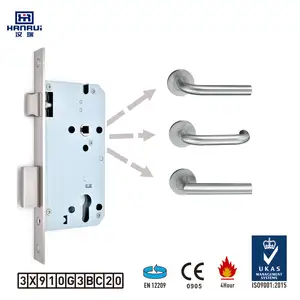 CE Europe standard DIN 18251 standard Germany quality fire rated sash door lock body 6085Z used on public building