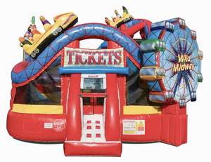 Castillo Inflable Comercial Nova NVWS-188, <span class=keywords><strong>Casa</strong></span> de Brinco de PVC, Estructura de Juego para Niños, Diversión Recreativa para Fiestas y Ferias al Aire Libre - Product Image 2