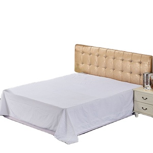 Draps plats en gros à prix abordable, draps d'hôtel blancs, linge de lit blanc en percale, draps de lit unis en polyester et coton - Product Image 1
