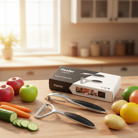 Outil de cuisine multifonctionnel en acier inoxydable et alliage d'aluminium pour un nettoyage facile Utilisation durable Éplucheur de pommes de terre et de légumes
