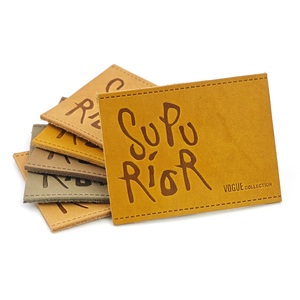 Étiquette en cuir véritable personnalisée, embossée, avec logo personnalisé, patch en cuir sur mesure pour jeans, sacs, vêtements. - Product Image 6
