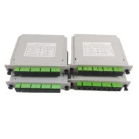 Kaset Kartu Tipe SC APC 1*2 1*4 1*8 1*16 1*32 PLC Splitter GPON Optical Splitter