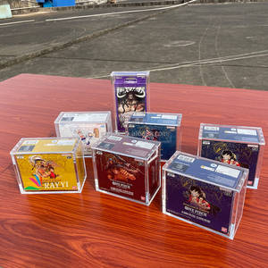 OP-01 OP-02 OP-04 Prb-01 Caja de Acrílico para Cartas Coleccionables de Juegos de Intercambio en Japonés e Inglés, Figuras de <span class=keywords><strong>Anime</strong></span>, Tcg One Piece - Product Image 1