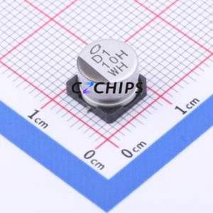 Condensador Electrolítico de Aluminio SMD UWH1H100MCL1GS, D8xL6.2mm 10uF 20% 50V 24mA-120Hz - Product Image 1