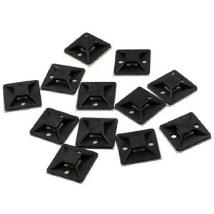 X418 Support de fixation pour serre-câbles, Organisateur de câbles, Clips en plastique auto-adhésifs pour câbles de bureau, Base de montage pour serre-câbles - Product Image 3