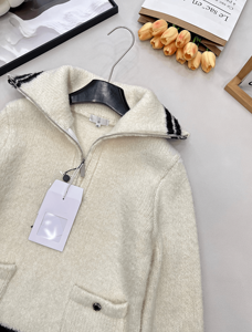 Nouveau pull en maille pour femme 2026 avec col marin et bordure rayée, vêtement d'extérieur décontracté - Product Image 3