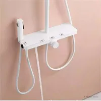2025 robinets de douche à main haute praticité pulvérisateur en laiton massif colonne attachée salle de bain douche