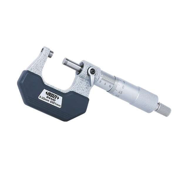 INSIZE Micrometer Millimeter Outer Diameter Industrial Use High Precision Alloy Steel Model 5631-25 Range 0-25 0.001mm 4m