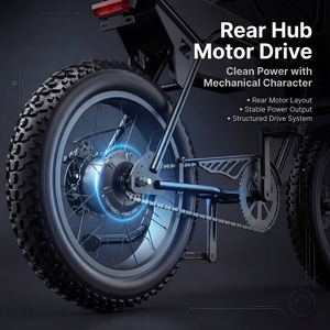 Vélo Tout-Terrain G01 G01 avec Pneus Larges, Moteur Brushless 750W, Batterie Lithium 48V, Autonomie 31-60km, Stock USA Europe, Usine OEM/ODM, Certifié CE - Product Image 5