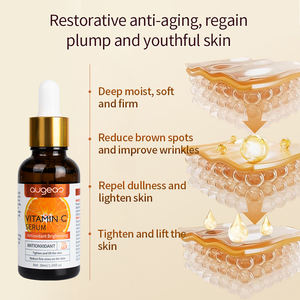 Sérum pour le visage éclaircissant à la vitamine C, logo personnalisé, biologique, puissant antioxydant, réduit les taches brunes, éclaircit le teint - Product Image 4