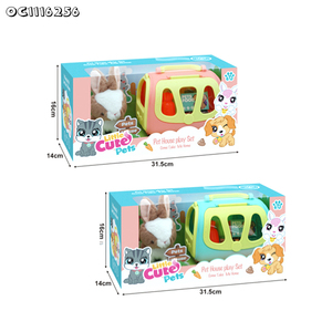 Bán Buôn Tùy Chỉnh Kawaii Dễ Thương Bé Nhồi Bông Bunny Động Vật Thực Tế Đồ Chơi Sang Trọng Thỏ Giả Vờ Chơi Pet Tương Tác Cho Ăn Với Lồng - Product Image 6