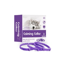 Collier apaisant pour chien, 3 packs, réglable, extensible, en plastique, imperméable, soulagement de l'anxiété, utilisation toute saison pour chiens et chats