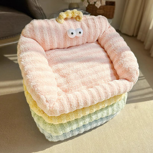 Dopamine-inspired color scheme, warm winter pet <b>sofa</b>, small <b>dog</b> sleeping mat, soft cushion, winter special for puppies - Product Image 3
