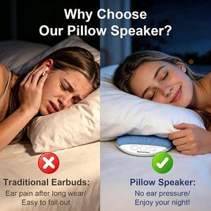 Haut-parleur sans fil sous oreiller pour le sommeil, mini-disque sonore ultra-fin avec technologie de bruit blanc avancée - Product Image 5