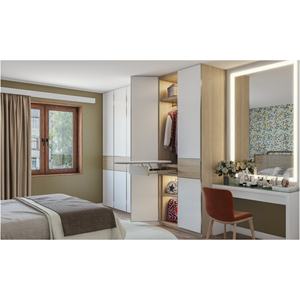 عربة أفق ألمانية على الطراز الحديث ، مع طاولة زينة بسيطة ولوح كي قابل للتعديل - Product Image 1