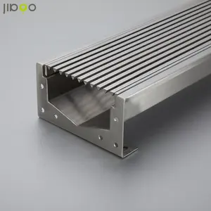 OEM Outdoor U Trench Grating Cover Floor Drain Stainless Steel Square Trench Drain Metal Building Materials Cleaner Drains