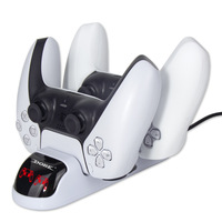 TP5-0506 double chargeur pour station de charge rapide de contrôleur PS5 avec indicateur LED pour canard de charge de manette PS5