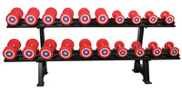 Support d'haltères vertical à 2 niveaux pour la salle de sport, petit support d'haltères