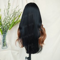 Perruques synthétiques KEMY HAIR en liquidation, perruque sans colle en fibre résistante à la chaleur, coupe Skunk Coopper, frisée en L, cheveux superposés pour femmes