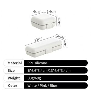 Wholesale Reusable Multi-Compartment Double-Layer Moisture-Proof Custom <b>Pill</b> <b>Case</b> <b>for</b> Caregiving - Product Image 3