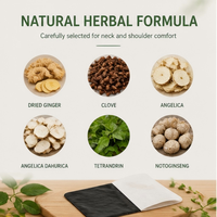 Patch naturel à base de plantes pour soulager la douleur, certifié CE, anti-inflammatoire, soulagement longue durée 24H, chaleur apaisante profonde pour les douleurs corporelles et cervicales