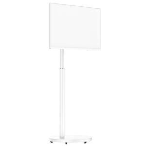 Supporto <span class=keywords><strong>a</strong></span> pavimento singolo per la rotazione <span class=keywords><strong>in</strong></span> altezza del Monitor regolabile più dimensioni VESA adatto attacco <span class=keywords><strong>TV</strong></span> <span class=keywords><strong>Base</strong></span> circolare con vassoio di stoccaggio - Product Image 4