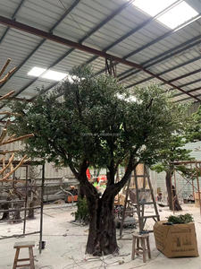 Grand olivier artificiel <span class=keywords><strong>en</strong></span> fibre <span class=keywords><strong>de</strong></span> verre avec tronc <span class=keywords><strong>en</strong></span> <span class=keywords><strong>acier</strong></span> galvanisé, taille 2-5m, durée <span class=keywords><strong>de</strong></span> vie 5-8 ans, feuilles <span class=keywords><strong>en</strong></span> plastique, pour usage domestique ou hôtelier - Product Image 3