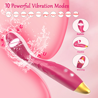 Klitoris Vibrator Silikon Klitoris Stimulator Wiederauf ladbarer Dildo Vibrator G-Punkt Massage gerät mit 10 Modi Sexspielzeug für Erwachsene