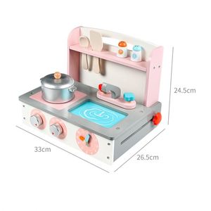 Jouet de cuisine en bois pour enfants, stand de crème glacée, jeu d'imitation, aliments jouets pour filles, cadeau idéal - Product Image 6