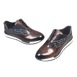 Chaussures bateau pour hommes en cuir véritable à bout rond, à lacets, respirantes, avec semelle extérieure en caoutchouc et semelle intermédiaire en EVA, pour toutes les saisons, décontractées, pour l'extérieur - Product Image 5