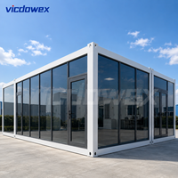 VICDOWEX Maison conteneur préfabriquée en kit au design contemporain pour entrepôt, bureau, chantier
