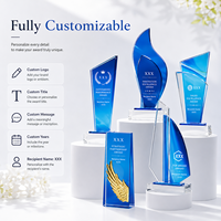 Premio de Cristal con Diseño de Grabado Personalizado para Competencia o Reunión Anual