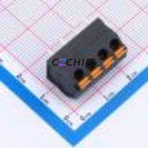 DB252-5.0-4P-BK Spring Terminal Block P=5.0mm Connector ( Construction: 1x4P )( Pitch: 5mm )( Color: Black ) - Product Image 1