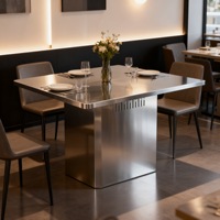 Table de cuisson à induction rectangulaire en acier inoxydable, style coréen, table de restaurant en libre-service sans fumée
