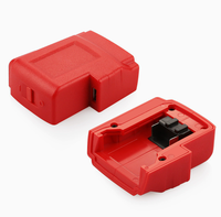 Adaptor Pengisi Daya USB Baterai M-18 untuk Peralatan Listrik Milwaukee 18V 15W PD Tipe-C dan Output DC untuk Ponsel Kamera Jam Tangan Pintar