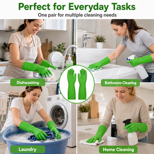 Gants de cuisine en nitrile imperméables, résistants à l'usure, antidérapants, pour la vaisselle, le nettoyage et la <span class=keywords><strong>lessive</strong></span> - Product Image 2