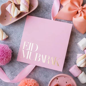 Luxury <strong>Eid</strong> Mubarak <strong>Card</strong> for <strong>Eid</strong> Gifts and <strong>Eid</strong> Hampers Muslim Islamic Greeting <strong>Cards</strong> with Gold Foil Thank You <strong>Card</strong> Purchase - Product Image 1