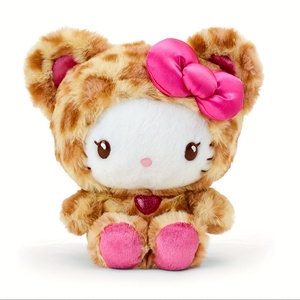 アメリカ3-5日配達卸売りギャルクマヒョウハロキティぬいぐるみチーターハロキティぬいぐるみ人形バッグファジーソフトハガブルぬいぐるみ - Product Image 1