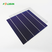 Vente en gros de cellules solaires monocristallines 158*158mm 4BB, efficacité 23%, service OEM pour l'alimentation portable