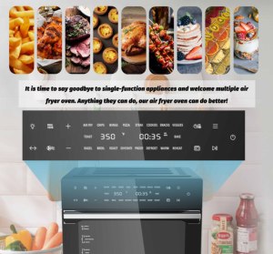 Friteuse à air numérique multifonctionnelle 32QT 1800W avec 18 programmes prédéfinis pour la maison, cuisson et friture à l'air, type AMZ, offre spéciale - Product Image 6