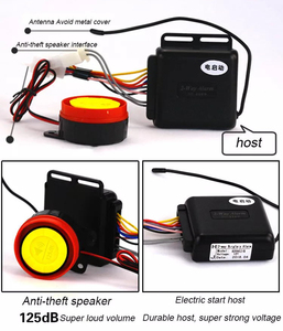 Sistem <span class=keywords><strong>Alarm</strong></span> Keamanan Sepeda Motor Dua Arah dengan Remote Start, Speaker, dan Kunci Anti Maling - Product Image 3