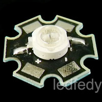 Haute sortie 2 puces type étoile 5w 365nm 370nm 380nm 390nm 400nm 410nm 420nm 5w diode led uv pour lumières