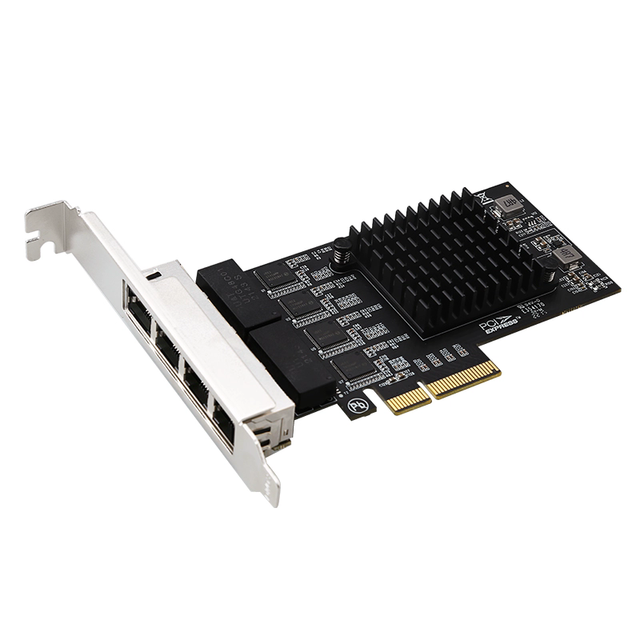 PCIE Four Port Gigabit Network Card I210 Chip Desktop Server Network Card