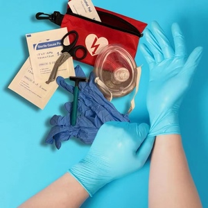 <span class=keywords><strong>Kit</strong></span> de Emergencia para Entrenamiento de Primeros Respondientes con RCP, Guantes, Cuchilla, Tijeras, Compresses de Gasa y Toallitas de Limpieza - Product Image 2