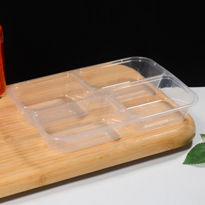 Lonchera Bento Ecológica <span class=keywords><strong>a</strong></span> Prueba de Fugas con 3/4 Compartimentos, Contenedor Desechable de Plástico PP de Grado Alimenticio para Comida para Llevar - Product Image 4