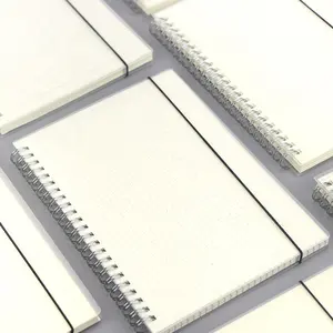 Couverture pour notebook en plastique dur, transparente, en spirale givré, de haute qualité, pièces